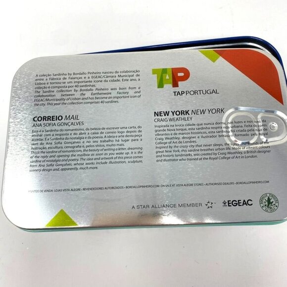 TAP Portugal Business Class Sardine Tin Amenity Kit Travel Collectible Storage - Picture 3 of 12